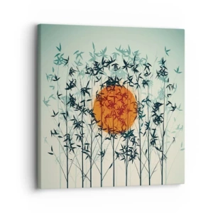 Impression sur toile - Image sur toile - Soleil japonnais - 30x30 cm