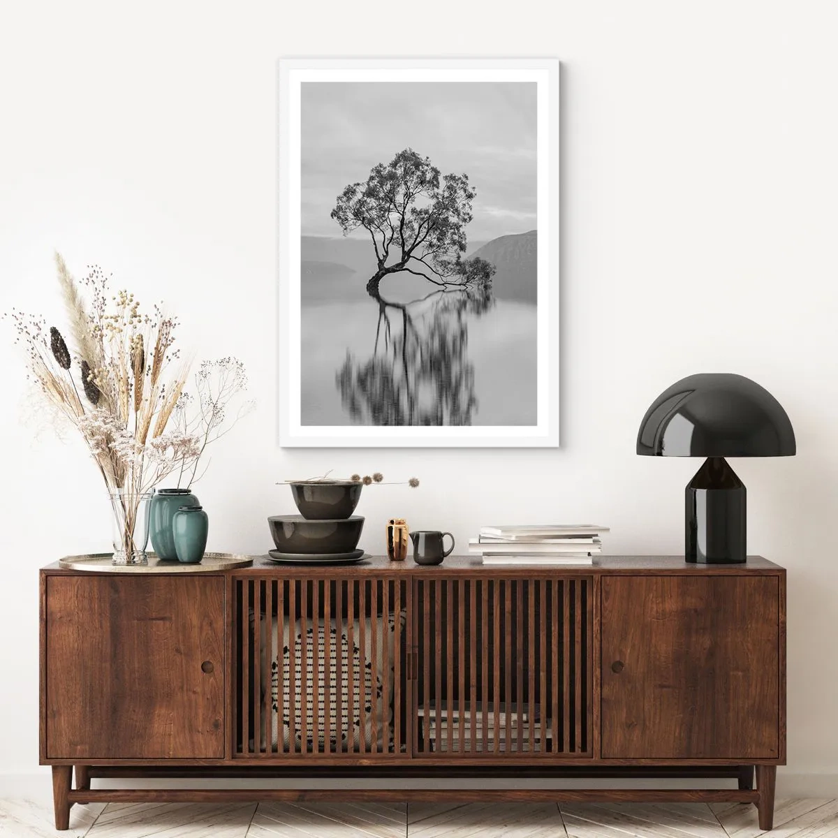 Affiche dans un cadre blanc - Poster - Un tel pays existe - 50x70 cm