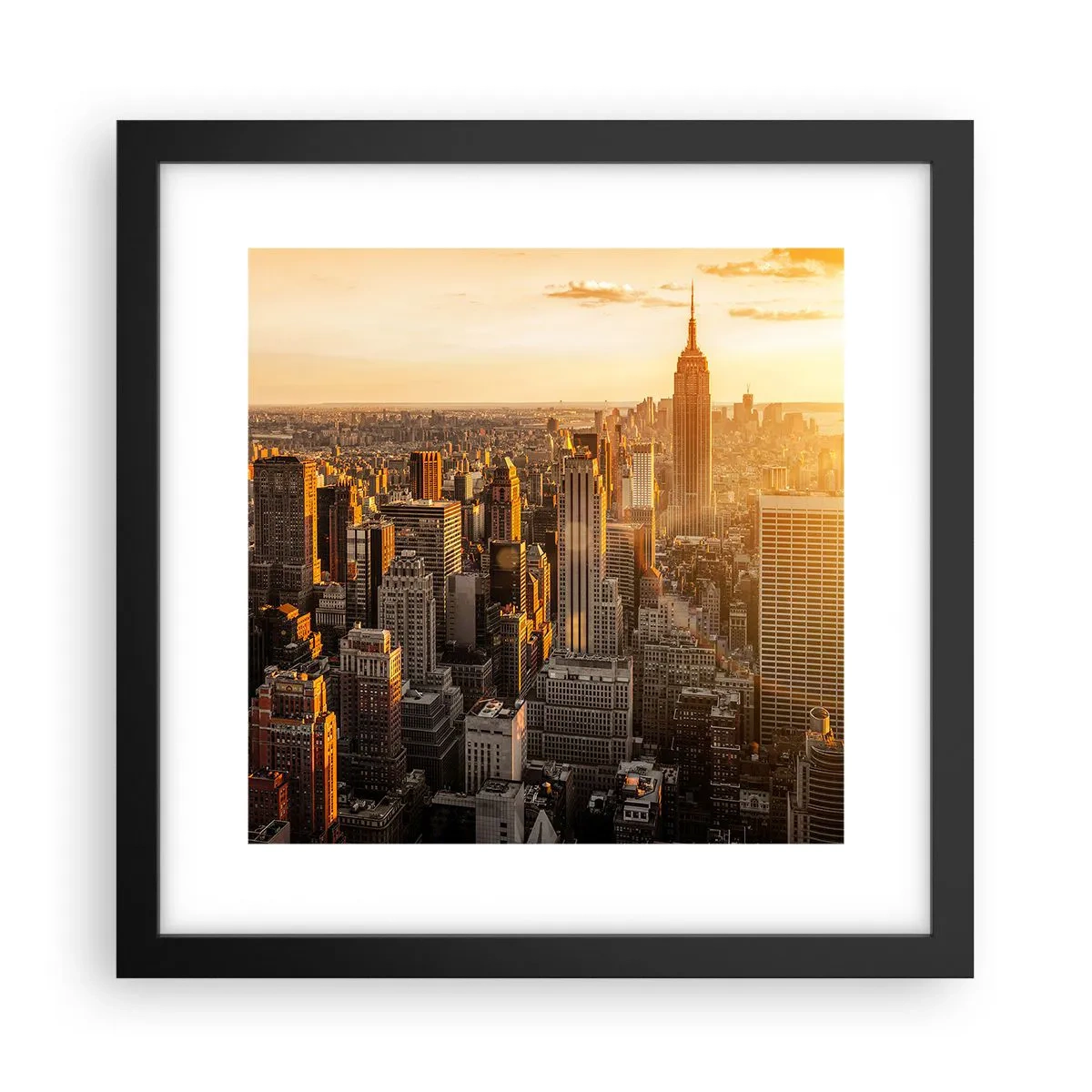 Affiche dans un cadre noir - Poster - Grandir au soleil - 30x30 cm