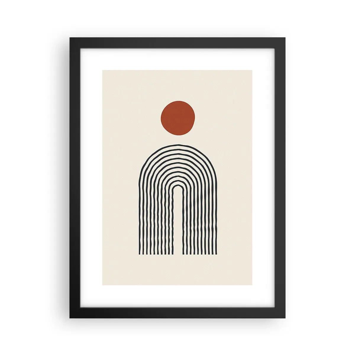 Affiche dans un cadre noir - Poster - Le magnétisme des formes et des couleurs - 30x40 cm