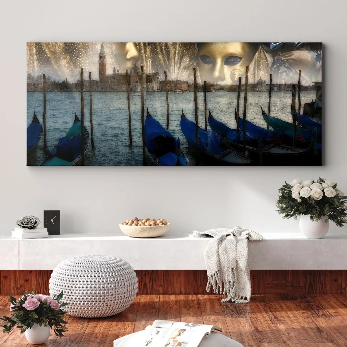 Impression sur toile - Image sur toile - Il est temps de commencer le carnaval - 90x30 cm