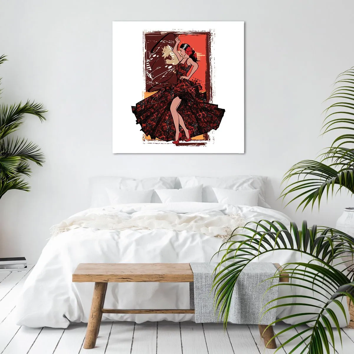 Impression sur toile - Image sur toile - Au rythme du cœur - 70x70 cm