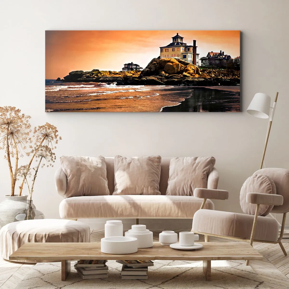 Impression sur toile - Image sur toile - L'élégance de la côte ouest - 90x30 cm