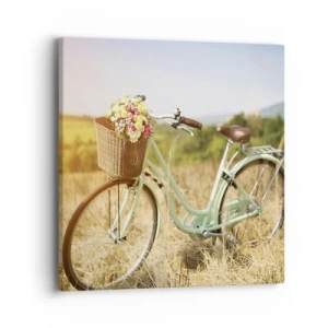 Impression sur toile - Image sur toile - Je vais rester un petit moment - 40x40 cm