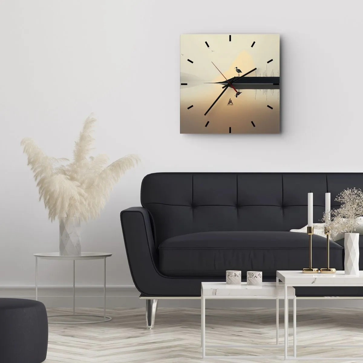 Horloge murale - Pendule murale - Le seigneur du lac - 40x40 cm