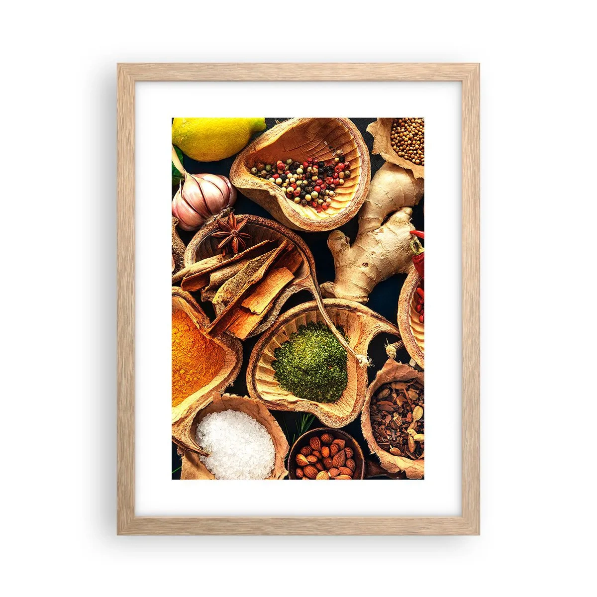 Affiche dans un chêne clair - Poster - Prends ce que tu veux - 30x40 cm