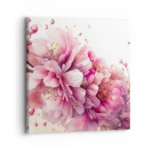 Impression sur toile - Image sur toile - Fleur florissante de cerisier - 30x30 cm