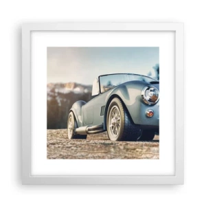 Affiche dans un cadre blanc - Poster - Ce qui compte c'est le style - 30x30 cm