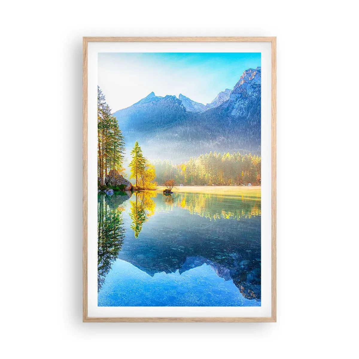 Affiche dans un chêne clair - Poster - Majesté et douceur - 61x91 cm