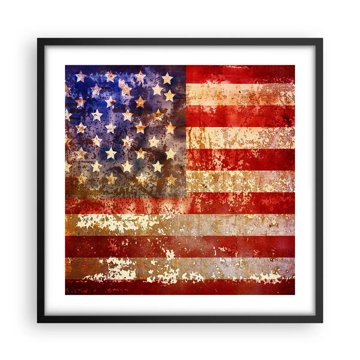 Affiche dans un cadre noir - Poster - La gloire ne s'efface pas - 50x50 cm