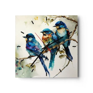 Horloge murale - Pendule murale - A-t-il été offensé ? - 40x40 cm