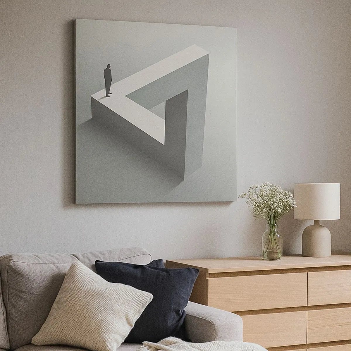 Impression sur toile - Image sur toile - Mais c'est possible - 30x30 cm