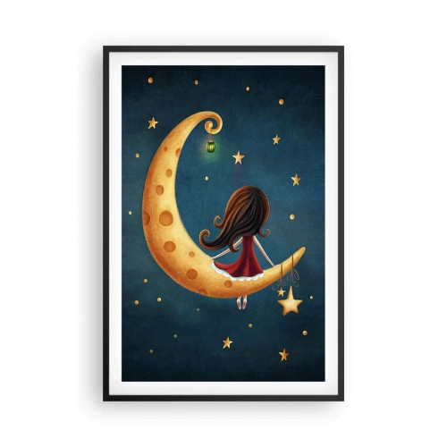 Affiche dans un cadre noir - Poster - Il était une fois... - 61x91 cm