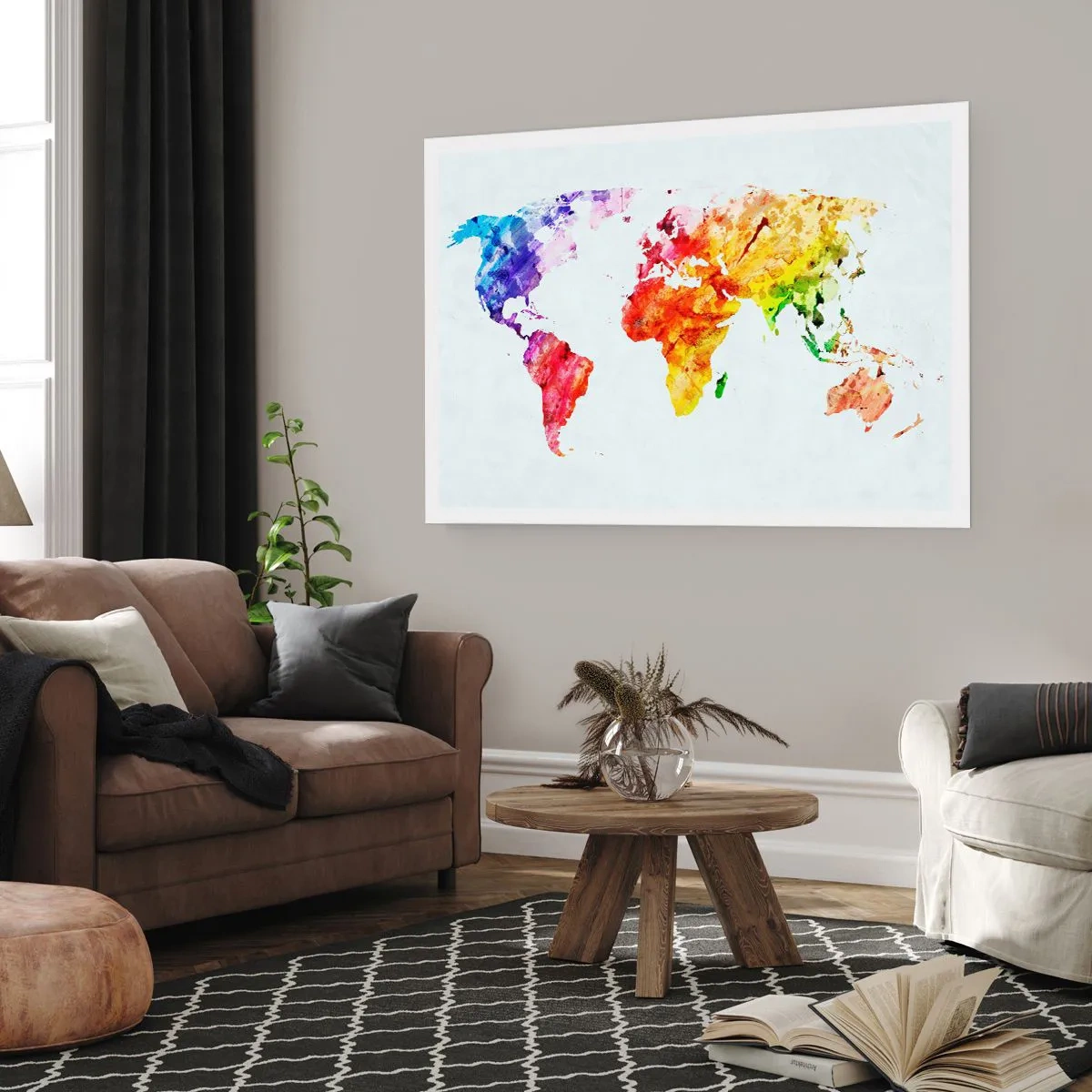 Affiche - Poster - Toutes les couleurs du monde - 91x61 cm