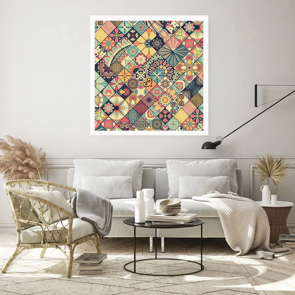 Affiche - Poster - Ambiance marocaine - 40x40 cm