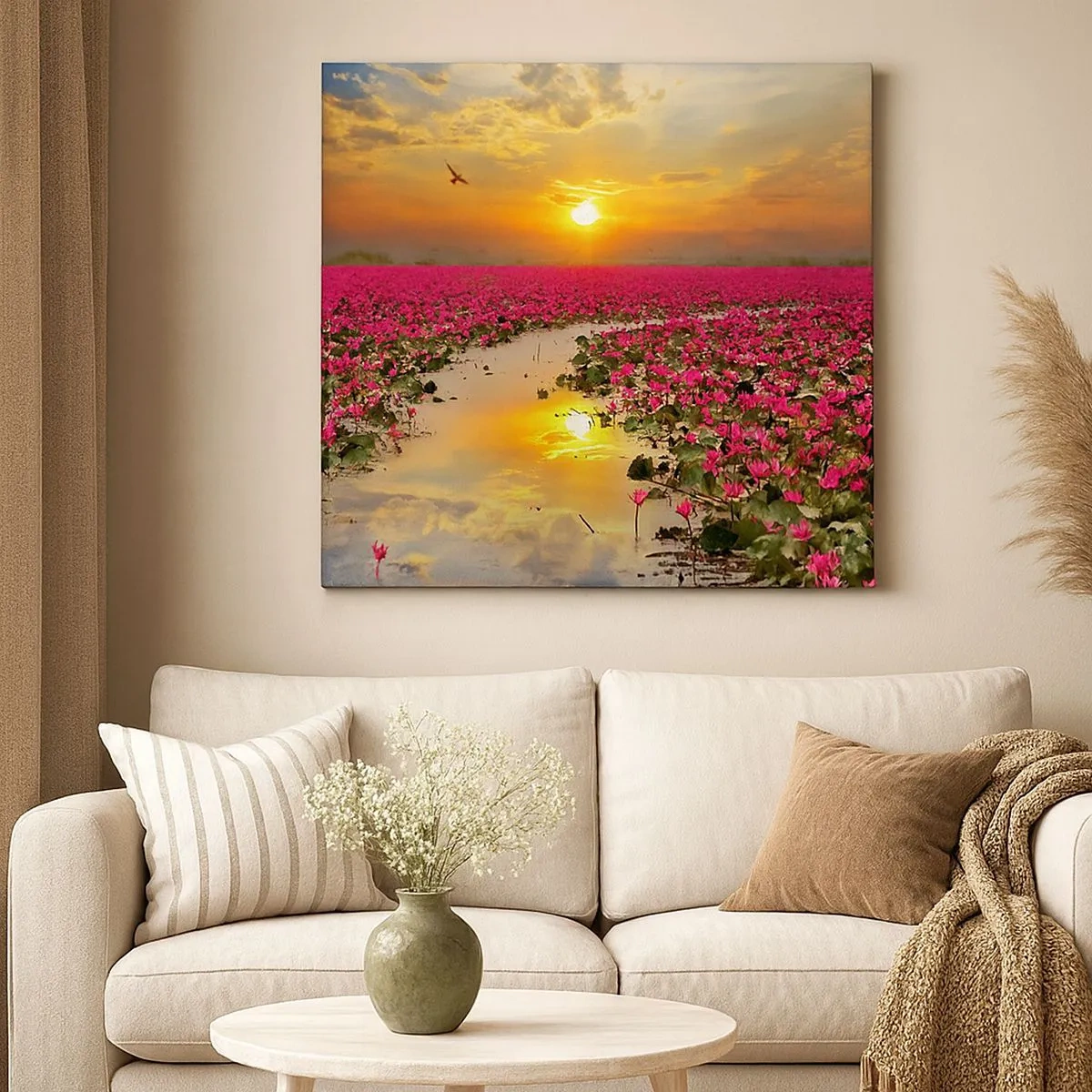 Impression sur toile - Image sur toile - La vie secrète du lac - 30x30 cm