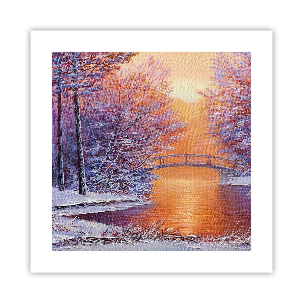 Affiche - Poster - On se rencontre ici - 40x40 cm