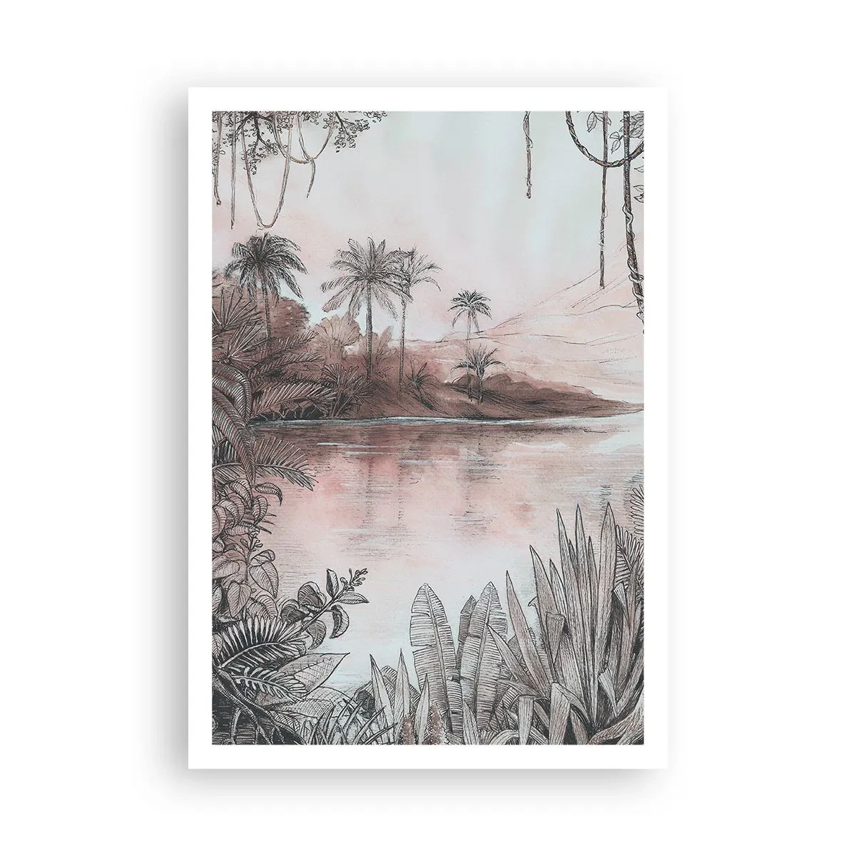 Affiche - Poster - Journal d'un explorateur du XIXe siècle - 70x100 cm