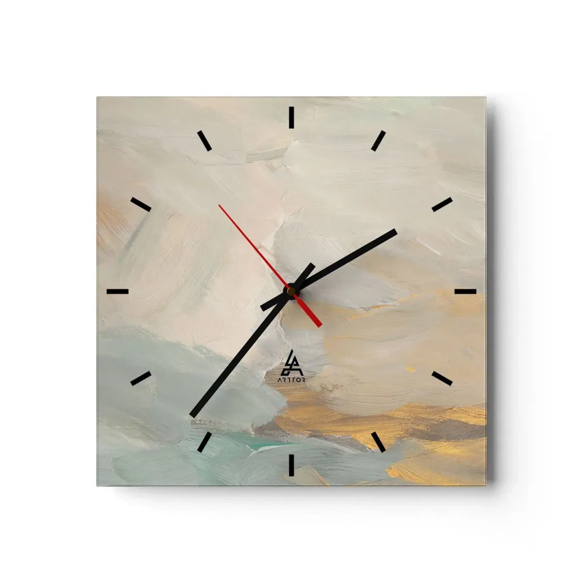 Horloge murale - Pendule murale - Abstraction – le pays de la douceur - 40x40 cm