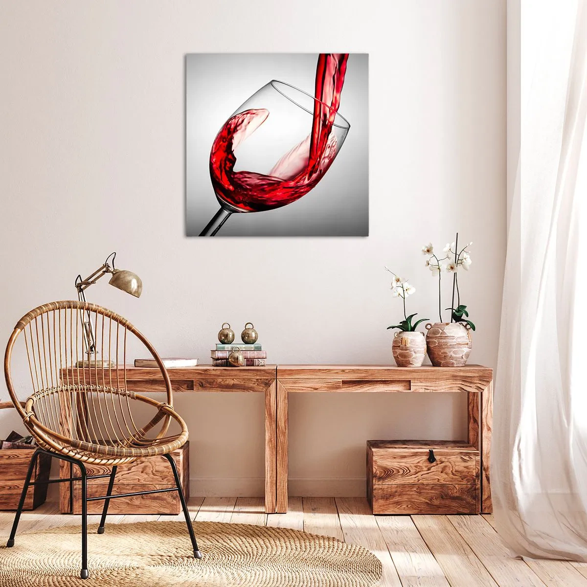 Impression sur toile - Image sur toile - Nuance - mouvement - son - 50x50 cm