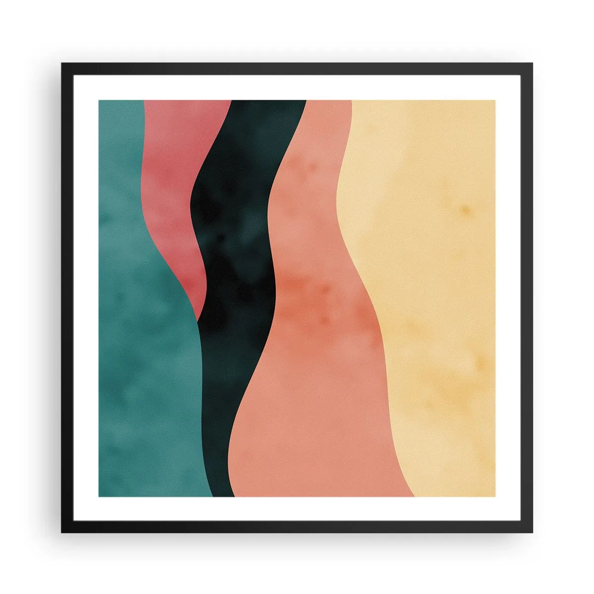 Affiche dans un cadre noir - Poster - Conformité non-conforme - 60x60 cm