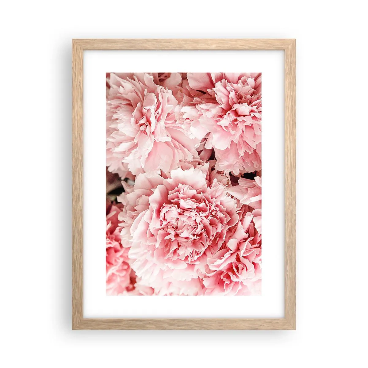 Affiche dans un chêne clair - Poster - Rêve rose - 30x40 cm