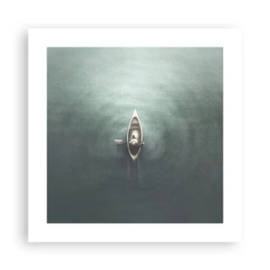 Affiche - Poster - À travers le lac de la lune - 40x40 cm