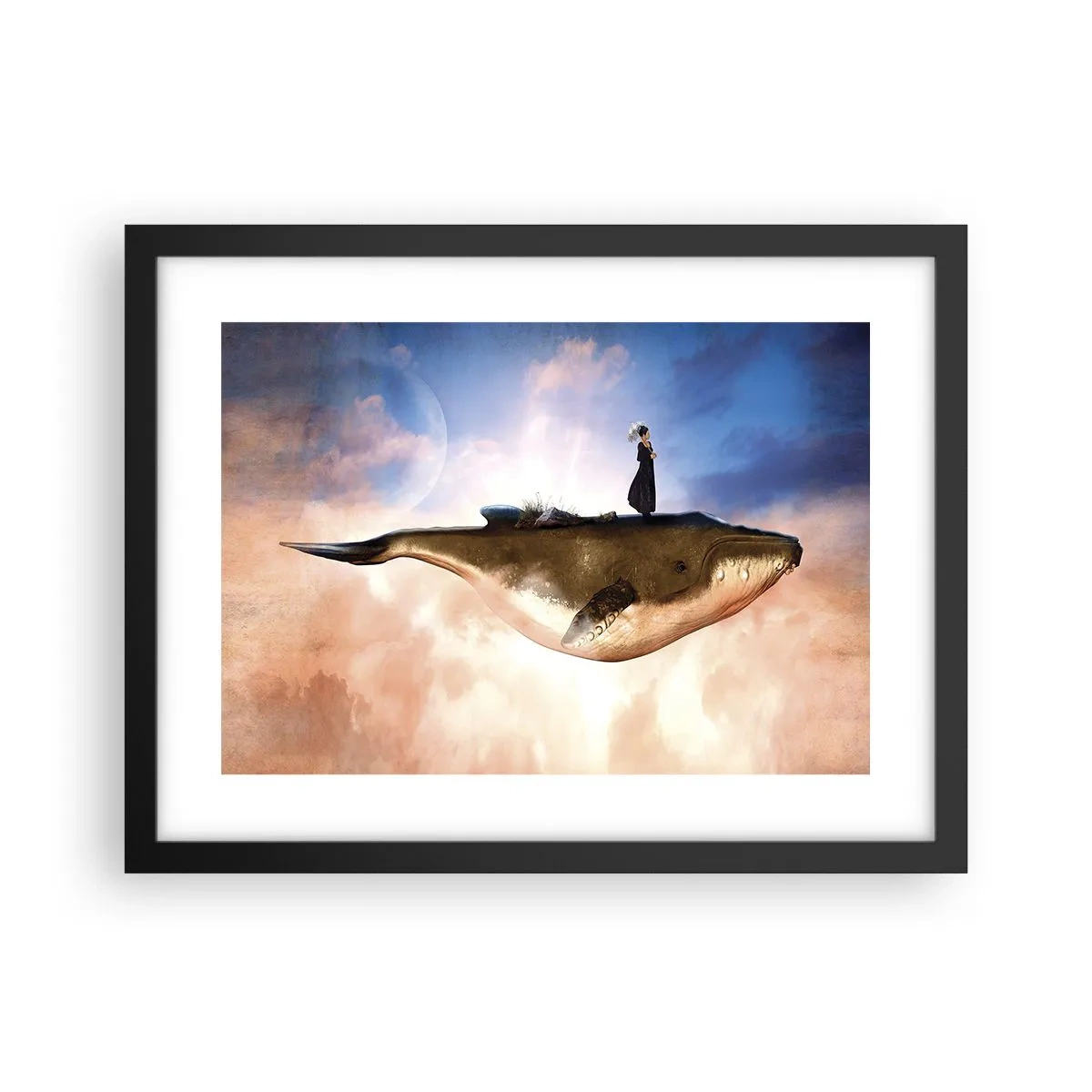 Affiche dans un cadre noir - Poster - Voyage irréel - 40x30 cm