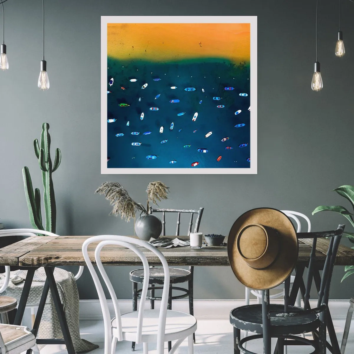 Affiche - Poster - Jeu de vacances - 30x30 cm