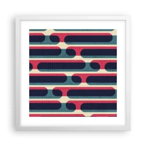 Affiche dans un cadre blanc - Poster - En profondeur et sur l'avant - 40x40 cm