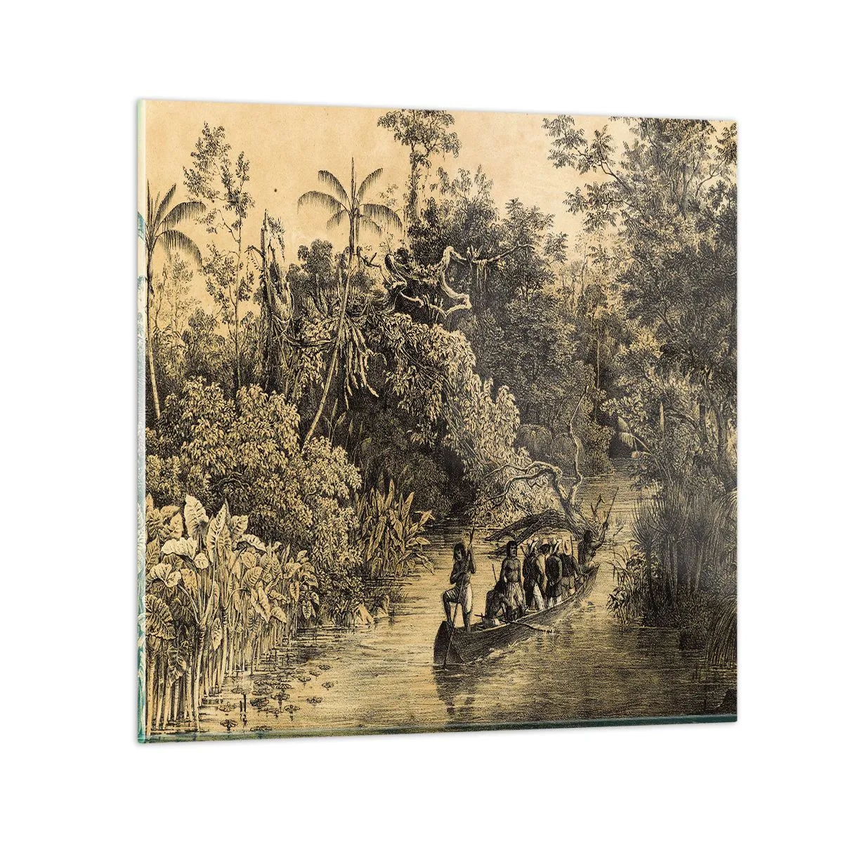 Impression sur verre - Image sur verre - Expédition à la source - 40x40 cm