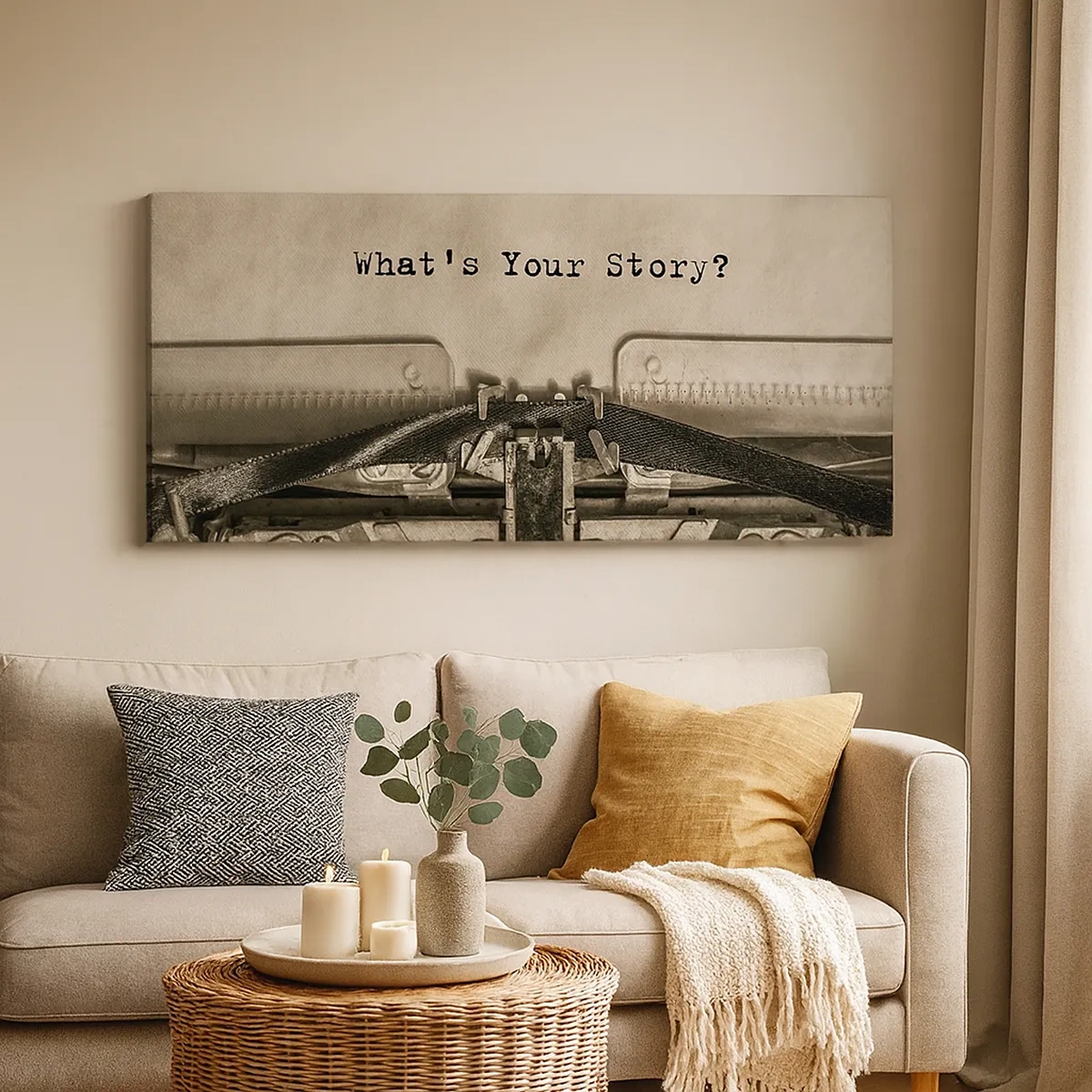 Impression sur toile - Image sur toile - Réponds-moi - 30x30 cm