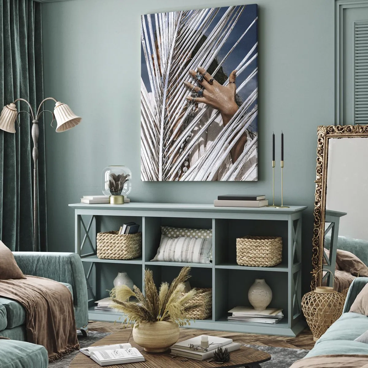 Impression sur toile - Image sur toile - Fille de chaman ? - 55x100 cm