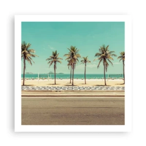 Affiche - Poster - Gardien de plage - 60x60 cm