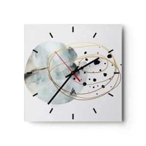 Horloge murale - Pendule murale - Emmêlement de l'espace - 40x40 cm
