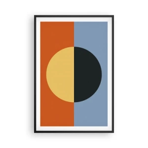 Affiche dans un cadre noir - Poster - Composition de chaleur et de fraîcheur - 61x91 cm