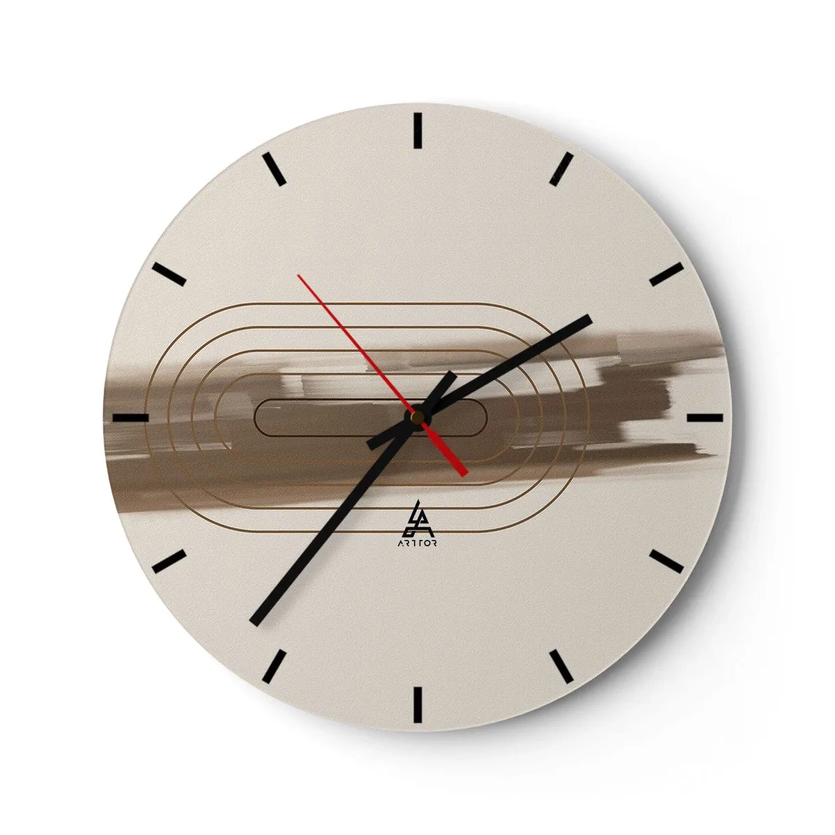Horloge murale - Pendule murale - Parfum de gris - 40x40 cm