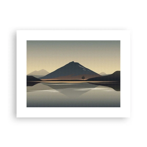 Affiche - Poster - Reflet de miroir - 40x30 cm