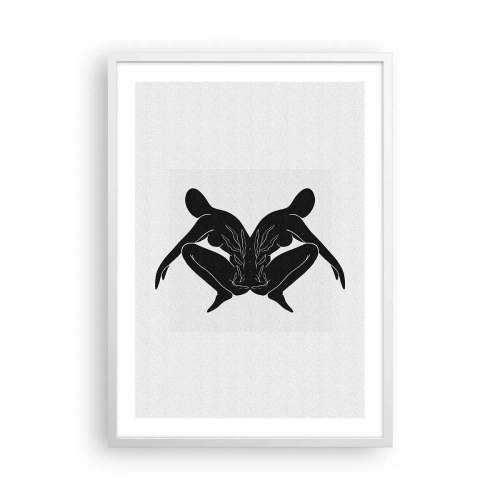 Affiche dans un cadre blanc - Poster - Une âme commune - 50x70 cm