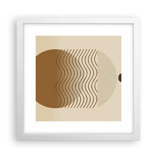 Affiche dans un cadre blanc - Poster - Sur l'origine des figures géométriques - 30x30 cm