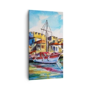 Impression sur toile - Image sur toile - Après-midi arc-en-ciel - 55x100 cm