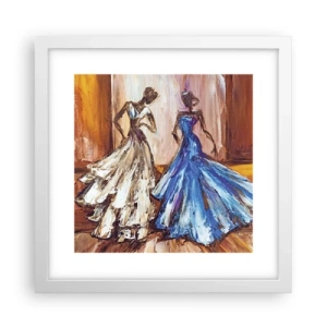 Affiche dans un cadre blanc - Poster - Un duo reconnaissant - 30x30 cm