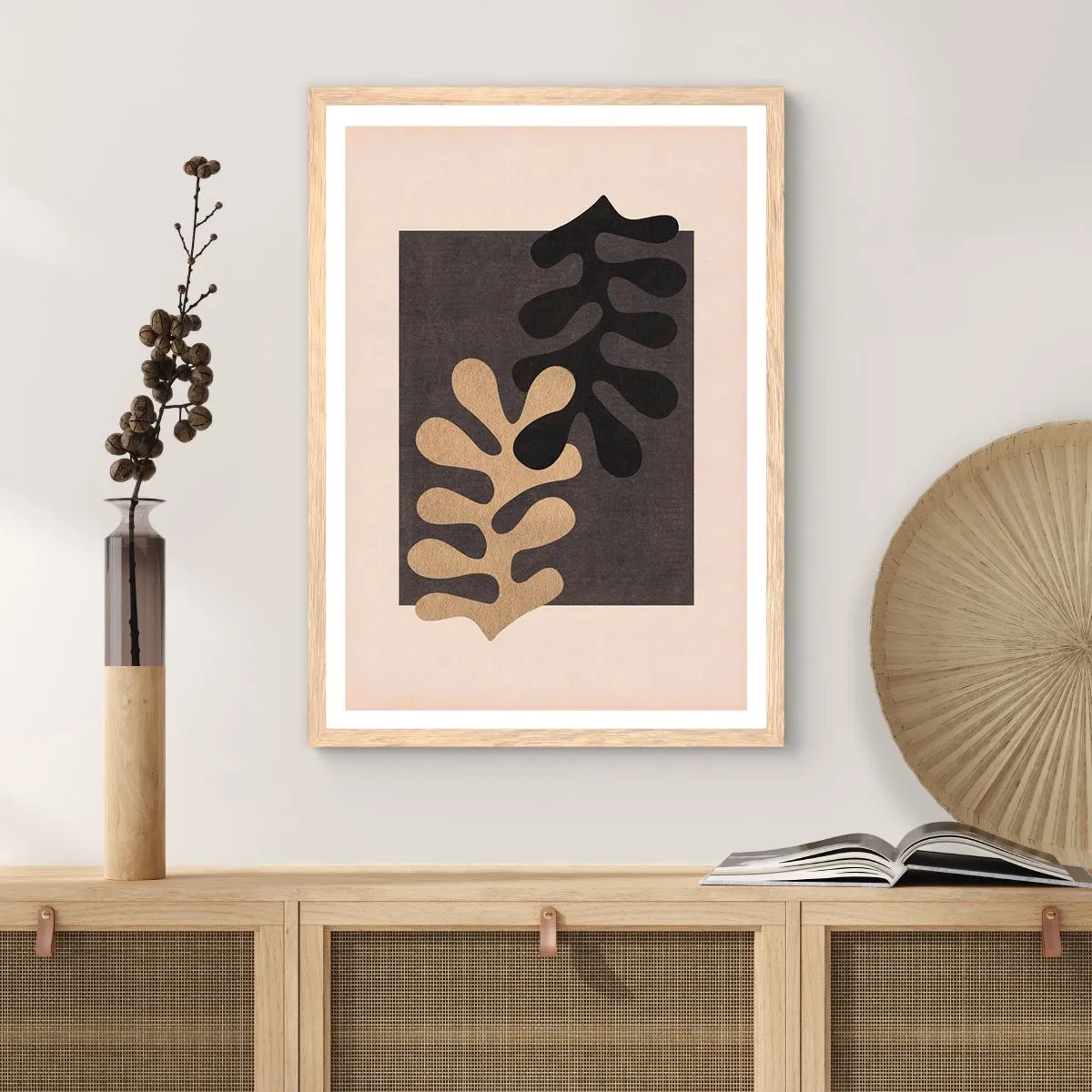 Affiche dans un chêne clair - Poster - Absence et complément - 30x40 cm