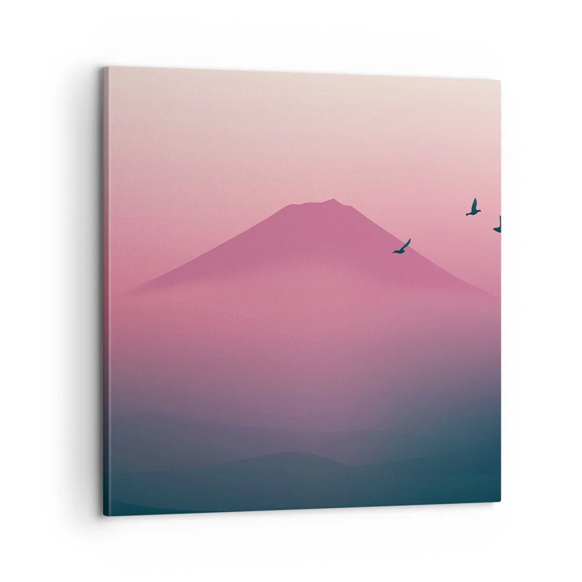 Impression sur toile - Image sur toile - Des pèlerins au dessus des nuages - 60x60 cm