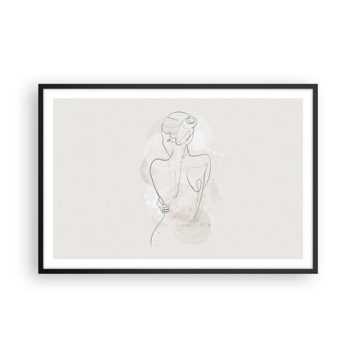 Affiche dans un cadre noir - Poster - Comme un instrument sensible - 91x61 cm