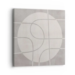 Impression sur toile - Image sur toile - Circulaire et tout droit - 30x30 cm