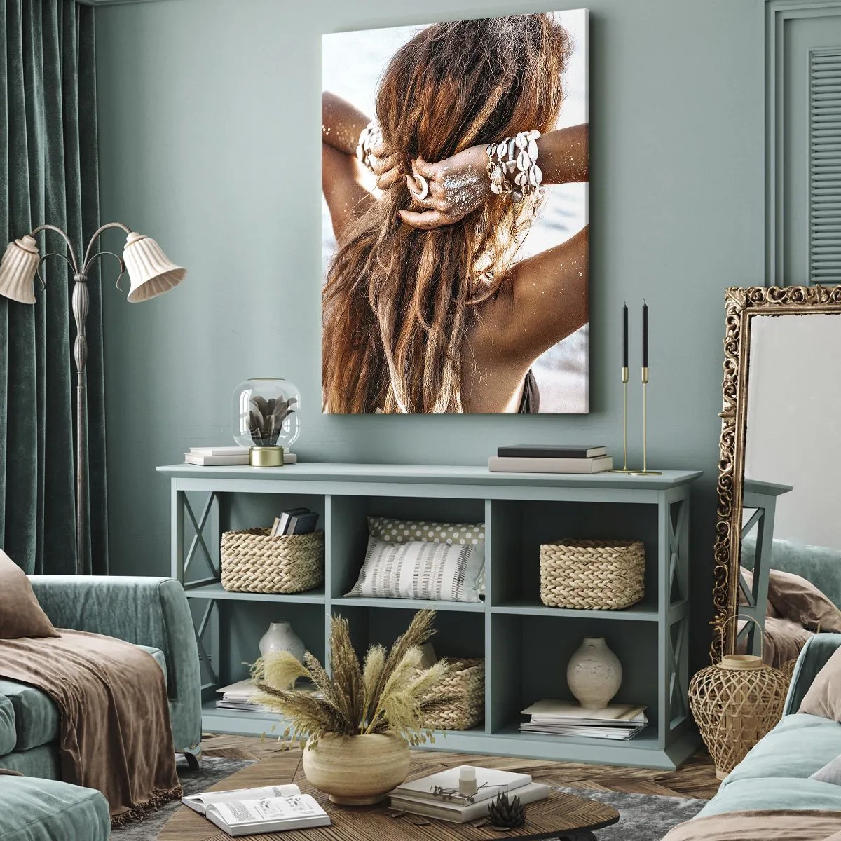 Impression sur toile - Image sur toile - La soeur de l'eau et du soleil - 55x100 cm