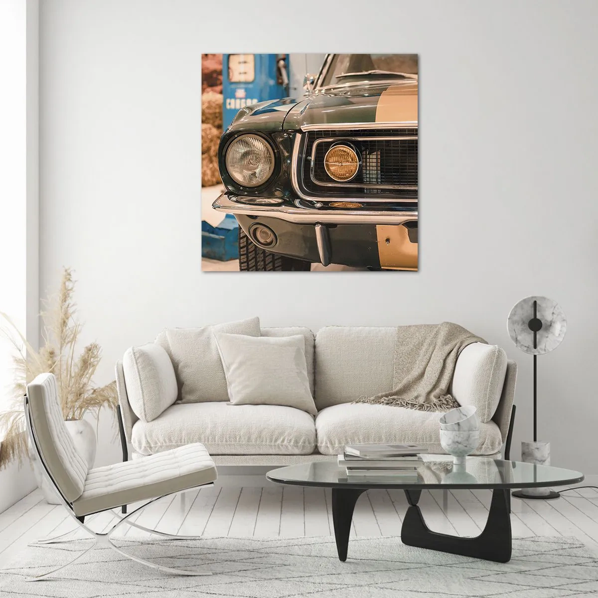 Impression sur verre - Image sur verre - Rencontre avec une légende - 60x60 cm