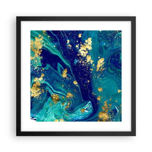 Affiche dans un cadre noir - Poster - Les pétales du soleil - 40x40 cm