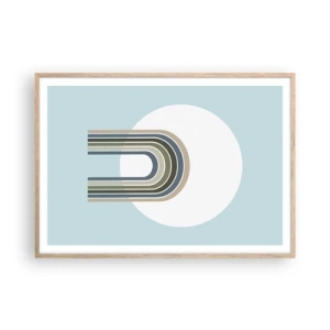 Affiche dans un chêne clair - Poster - Attraction irrésistible - 100x70 cm